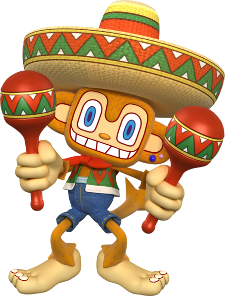 Amigo, the maraca-shaking monkey from Samba de Amigo.